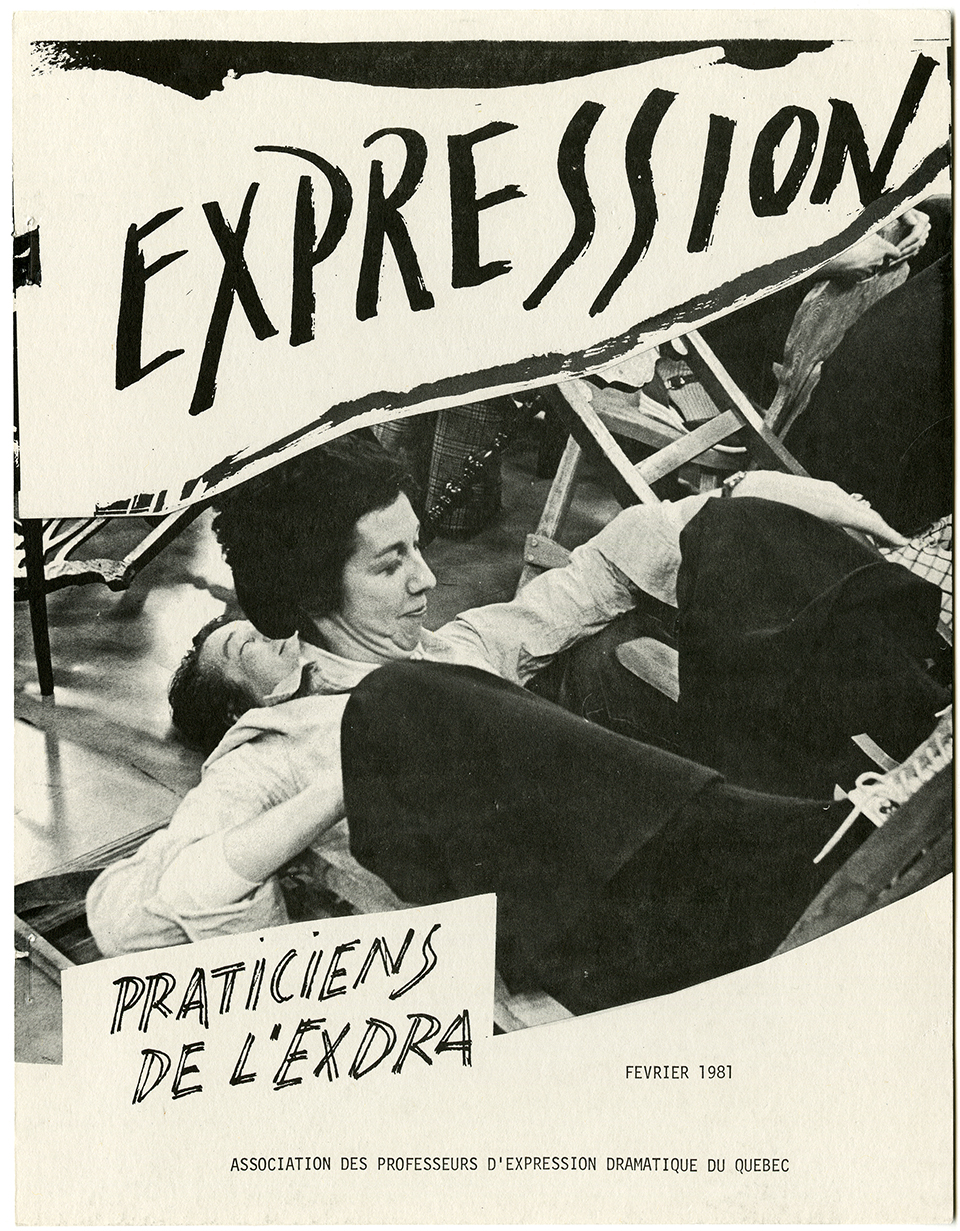 Revue EXPRESSION : Praticiens de l’Exdra, février 1981. Archives UdeM, P0419-E-4-D0023