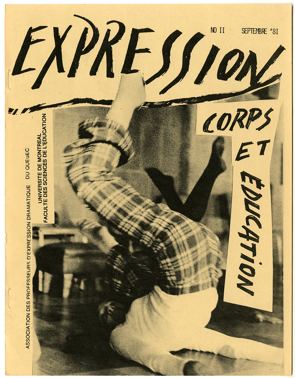 Revue EXPRESSION no 11 : Corps et éducation, septembre 1981. Archives UdeM, P0419-E-4-D0023