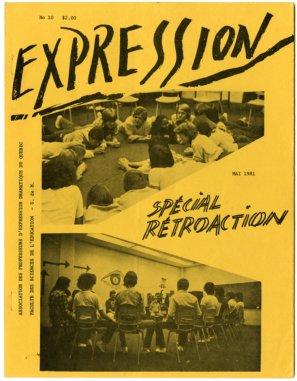 Revue EXPRESSION no 10 : Spécial rétroaction, mai 1981. Archives UdeM, P0419-E-4-D0023