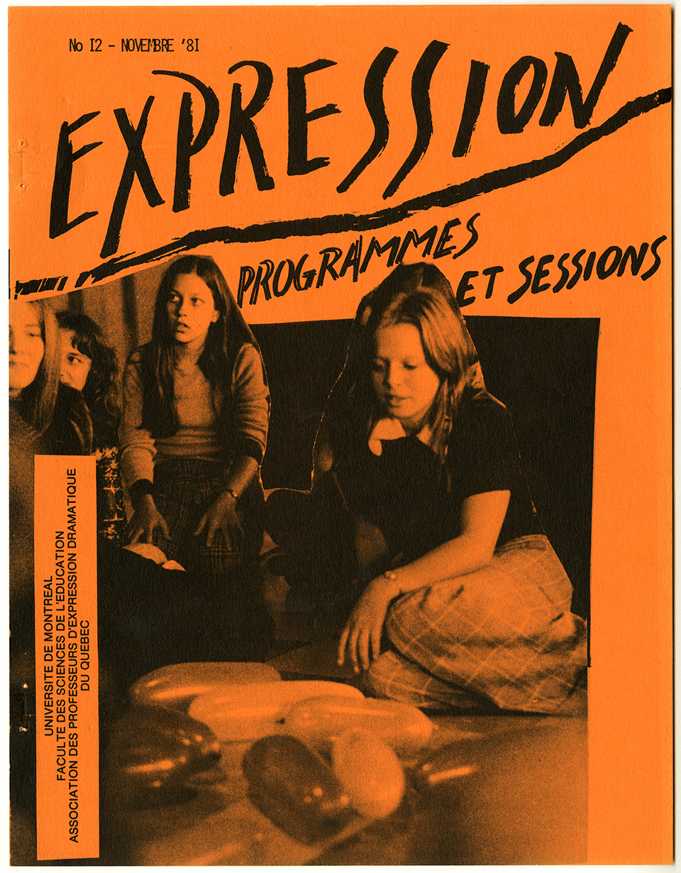Revue EXPRESSION no 12 : Programmes et sessions, novembre 1981. Archives UdeM, P0419-E-4-D0023
