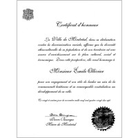 Image du certificat d’honneur