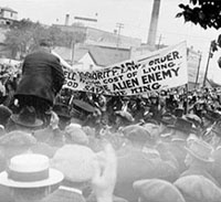 Manifestation pendant la grève de Winnipeg de 1919