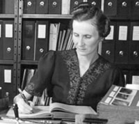 Marcelle Gauvreau à l'Institut botanique, 1939