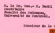 Lettre du f. Marie-Victorin à Georges Baril
