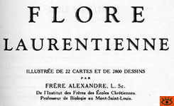 Page frontispice de la Flore laurentienne 1935
