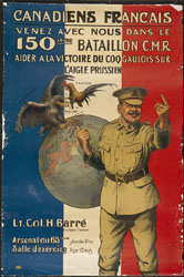 affiche pour le recrutement 1914-1918