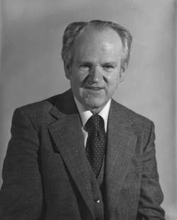 René de Chantal premier doyen de la Faculté des arts et des sciences, 1979. Fonds Service de polycopie (D0028).