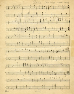 Image de la première page de la Valse (Rose) pour piano.