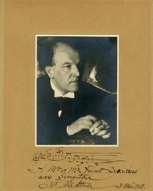 Portrait dédicacé du compositeur russe Nikolaï Karlovitch Medtner