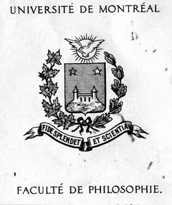 Armoiries 1895-1949 de la Faculté de philosophie. Fonds Secrétariat général (D0035). D0035/338.